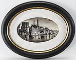 Painting of Alamgir Mosque, Unknown, Ink on ivory